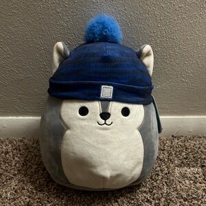 Squishmallows Gray and Blue Husky Plush